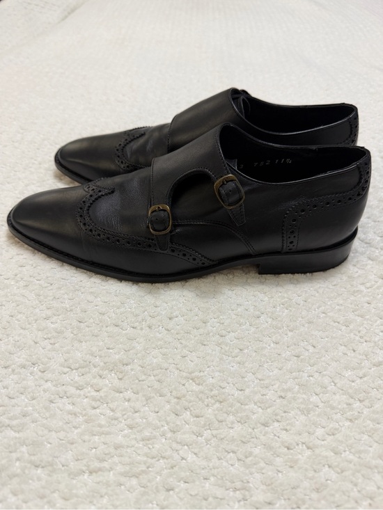 The Men’s Shoe Club Double Monk Strap Oxfords Black Leather Men’s Size 11.5 main image 11